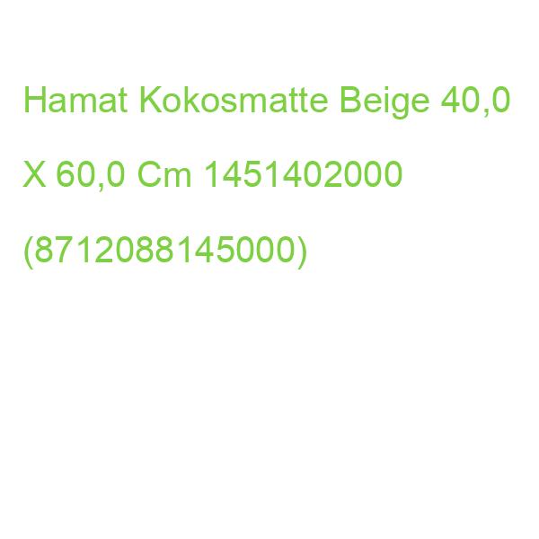 Hamat Kokosmatte Beige 40,0 X 60,0 Cm 1451402000 (8712088145000)