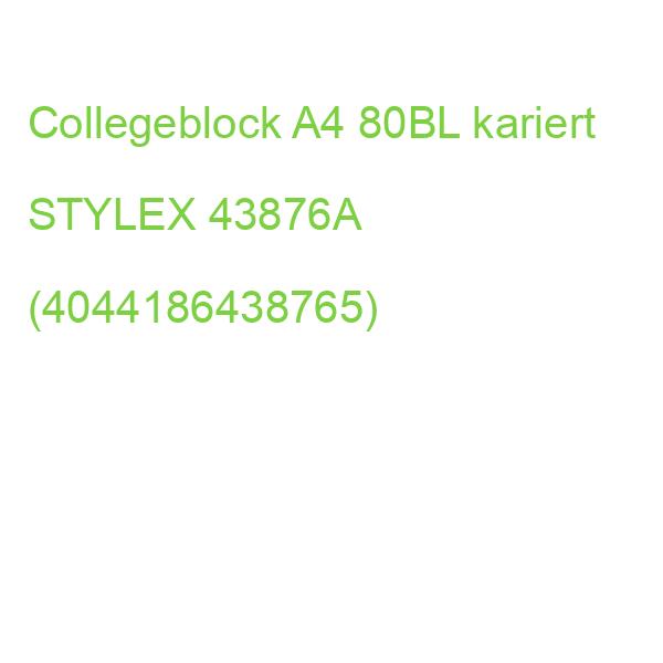 Collegeblock A4, 80 Blatt kariert TOPPOINT 43876A (4044186438765)