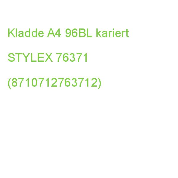 Kladde A4, kariert 192 Seiten STYLEX 76371 (8710712763712)