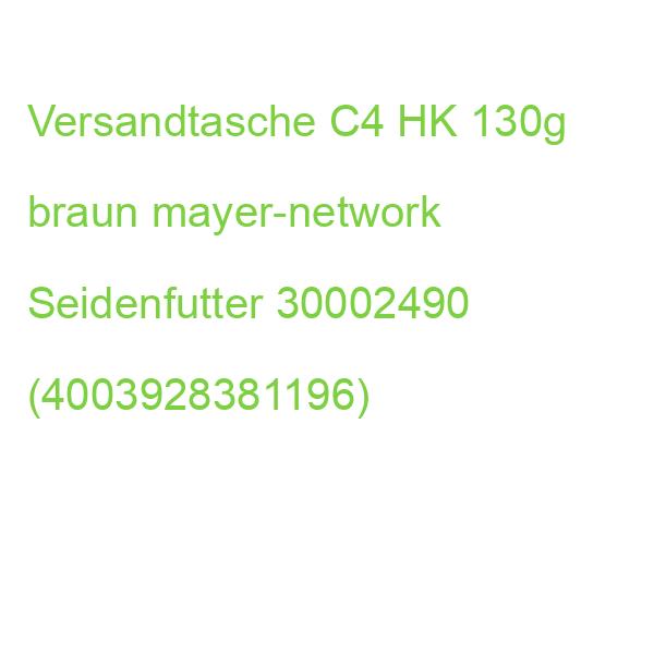 Papprückwandtasche C4, haftklebendm.Abdeckstr.o.F. braun 130 g qm MAILMEDIA 30002490 (4003928381196)