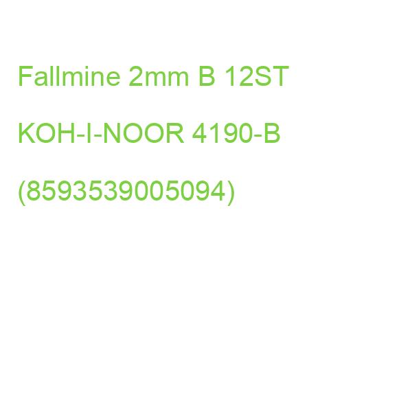 Fallminen 2mm Härtegrad B 12 Stück KOH-I-NOOR 4190-B (8593539005094)