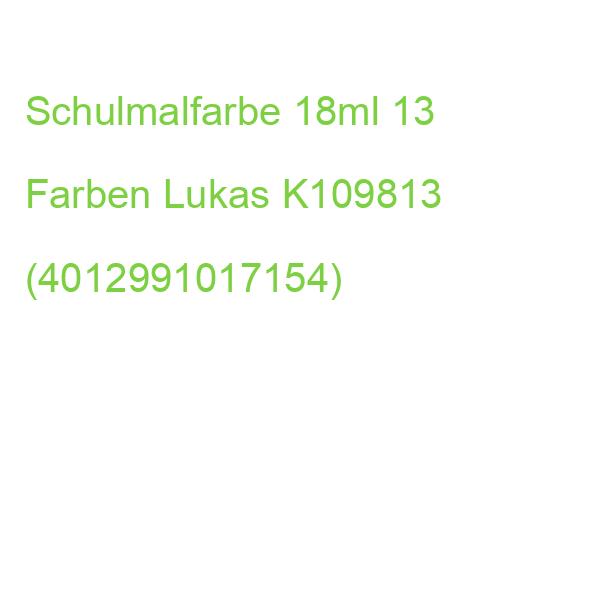 Schulmalfarbe Grund- und Zusatzfarben 13 Farbenx18 ml LACUFA K109813 (4012991017154)