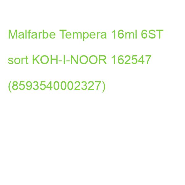 Malfarbe Tempera 6x16ml Tuben sortiert KOH-I-NOOR 162547 (8593540015129)