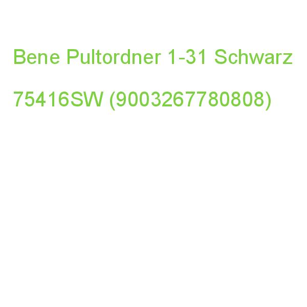 Bene Pultordner 1-31 Schwarz 75416SW (9003267780808)