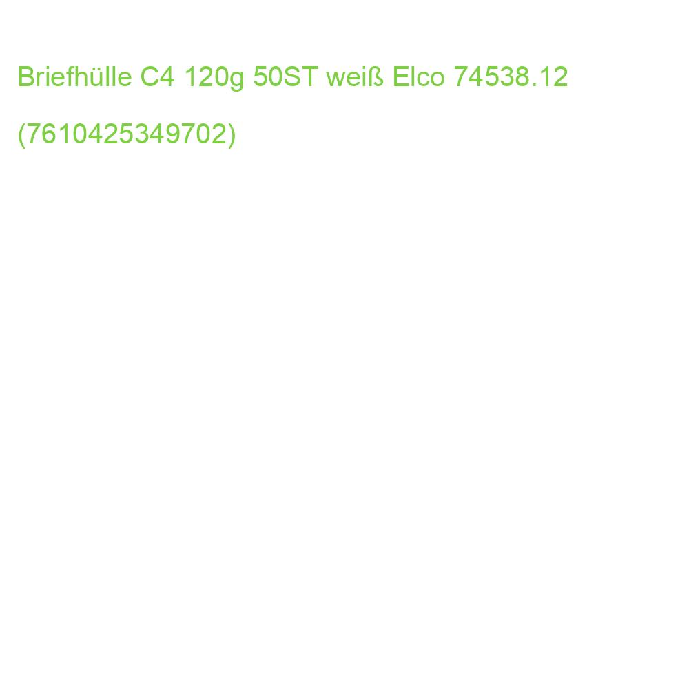 Briefumschlag Office in Shop Box C4, hochweiß haftklebend 120 g qm 50 Stück ELCO 74538.12 (7610425349702)