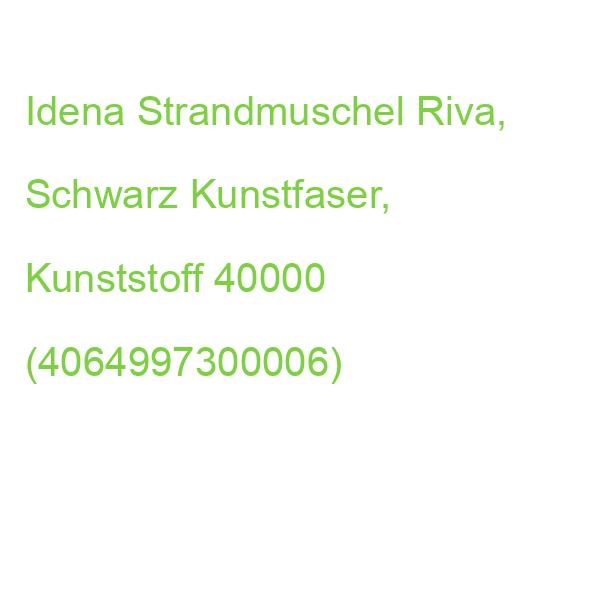 Idena Strandmuschel Riva, Schwarz Kunstfaser, Kunststoff 40000 (4064997300006)