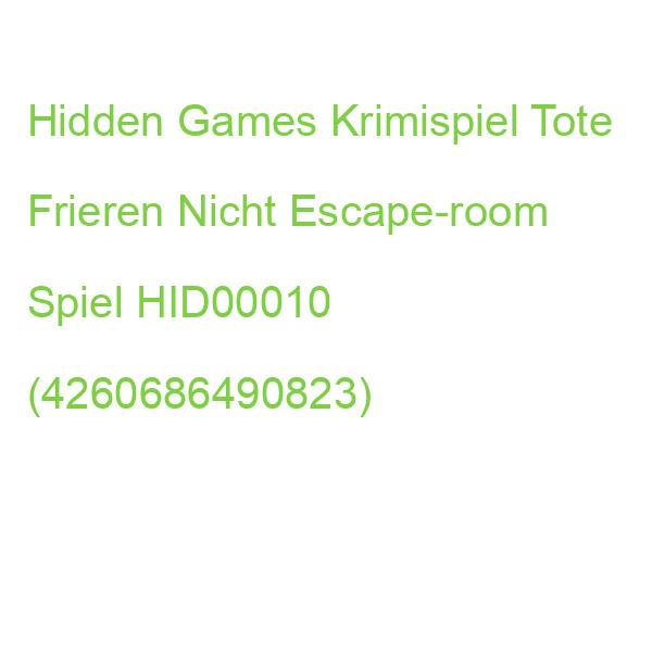 Hidden Games Krimispiel Tote Frieren Nicht Escape-room Spiel HID00010 (4260686490823)