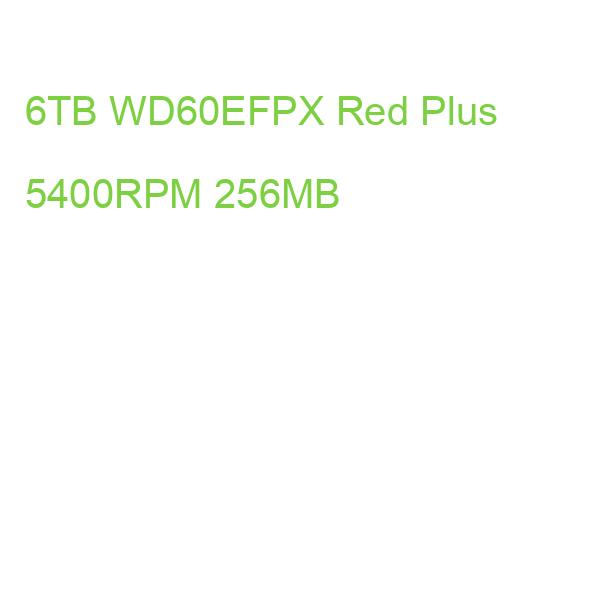 6TB WD60EFPX Red Plus 5400RPM 256MB