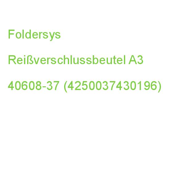 Foldersys Reißverschlussbeutel Transparent/grau 0,20 Mm, 1 St. 40608-37 (4250037430196)