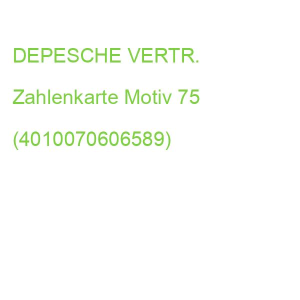 DEPESCHE Zahlenkarte Motiv 75