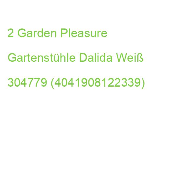 Garden Pleasure Gartenstühle Daldia Weiß, 2 St. 304779 (4041908122339)
