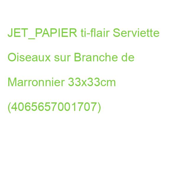 JET_PAPIER ti-flair Servietten Oiseaux sur Branche de Marronnier 33x33cm 20 Stück 3-lagig (4065657001707)