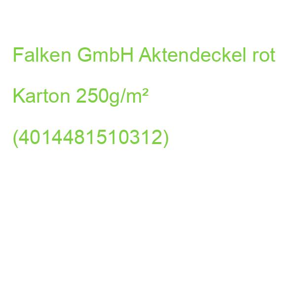 FALKEN Aktendeckel Karton rot 250g/m²
