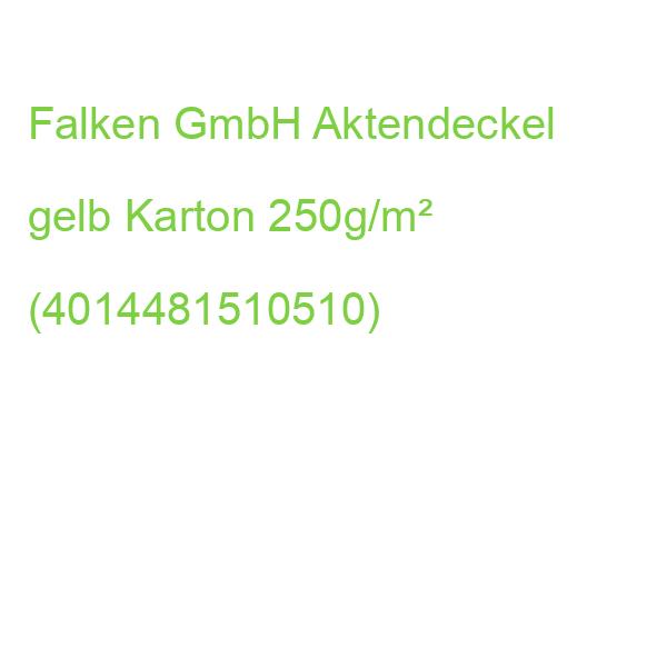 FALKEN Aktendeckel Karton gelb 250g/m²