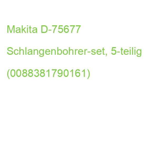 Makita D-75677 Schlangenbohrer-set, 5-teilig (0088381790161)