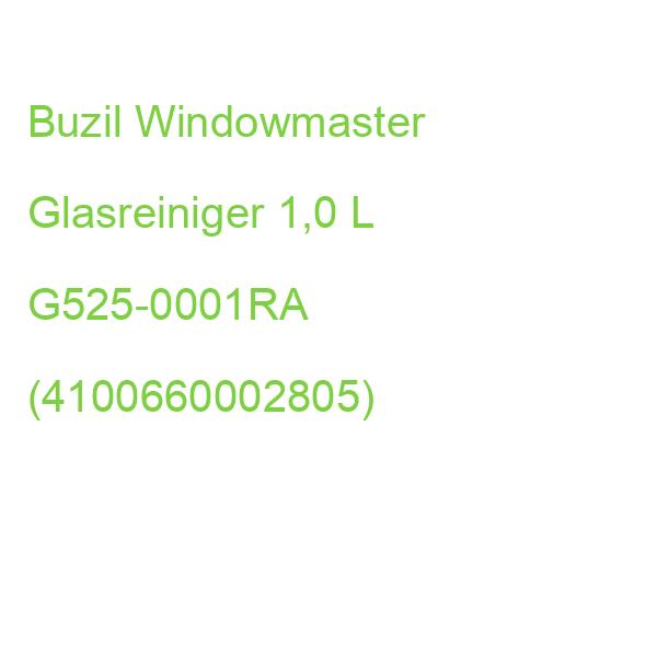 Buzil Buz Windowmaster Glasreiniger 1,0 L G525-0001RA (4100660002805)