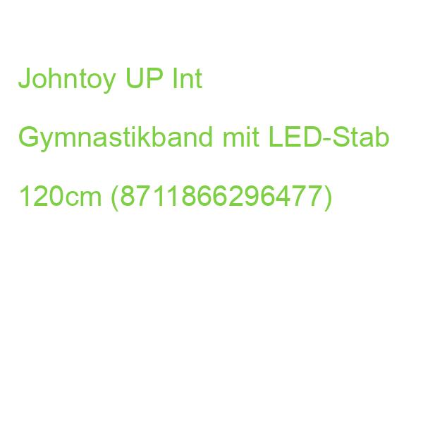 JOHNTOY_UP Gymnastikband mit LED Stab rosa 120cm (8711866296477)