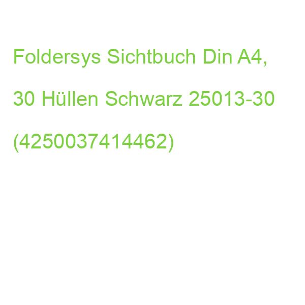 Foldersys Sichtbuch Din A4, 30 Hüllen Schwarz, 1 St. 25013-30 (4250037414462)