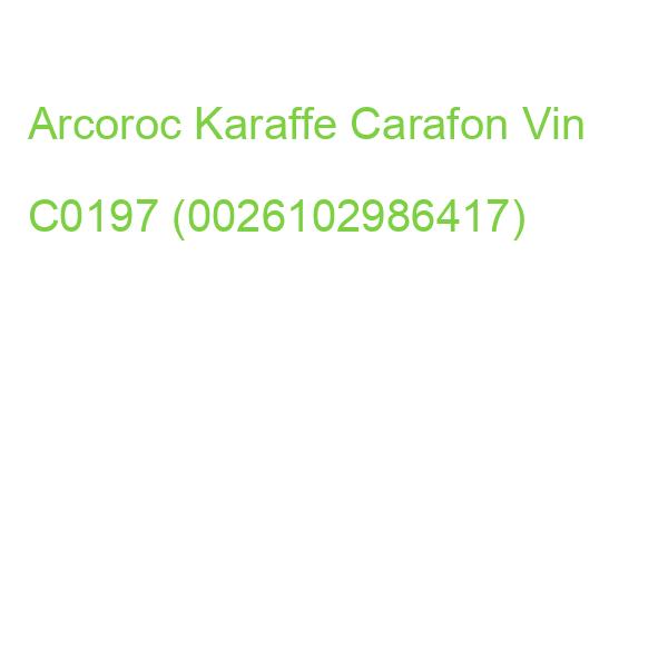 Arcoroc Karaffe Carafon Vin 580,0 Ml, 12 St. V7128 (0026102251102)