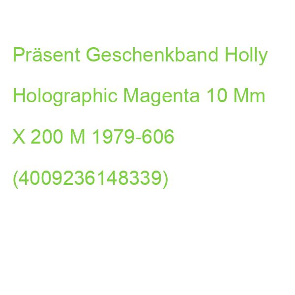 Präsent Geschenkband Holly Holographic Magenta 10 Mm X 200 M 1979-606 (4009236148339)