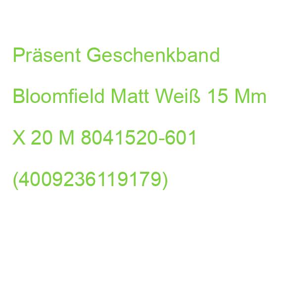 Präsent Geschenkband Bloomfield Matt Weiß 15 Mm X 20 M 8041520-601 (4009236119179)