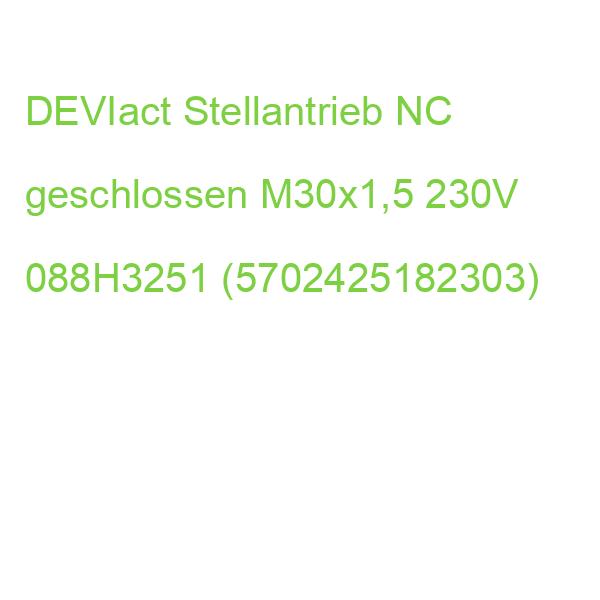 DEVIact Stellantrieb NC geschlossen M30x1,5 230V 088H3251 (5702425182303)