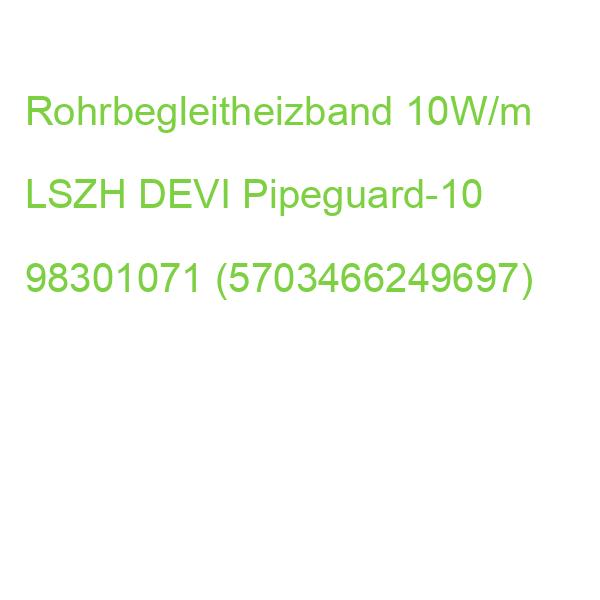 Rohrbegleitheizband 10W/m LSZH DEVI Pipeguard-10 98301071 (5703466249697)