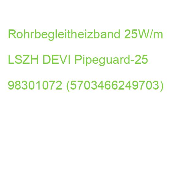 Rohrbegleitheizband 25W/m LSZH DEVI Pipeguard-25 98301072 (5703466249703)
