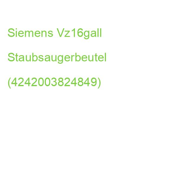 Siemens Vz16gall Staubsaugerbeutel (4242003824849)