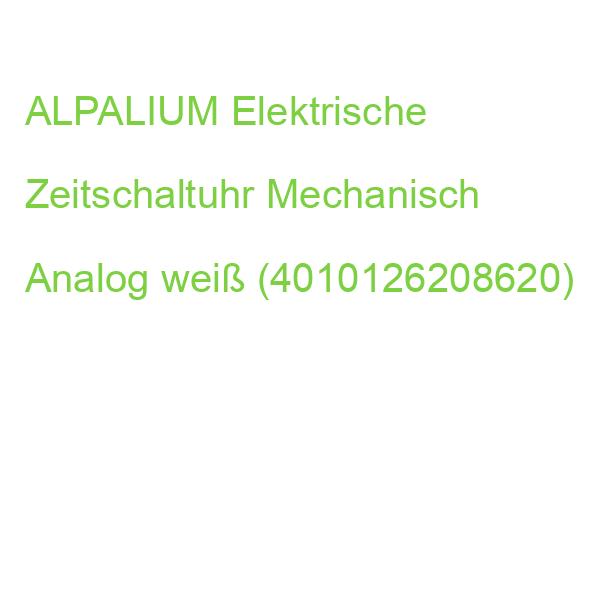 ALPALIUM Elektrische Zeitschaltuhr Mechanisch Analog weiß (4010126208620)