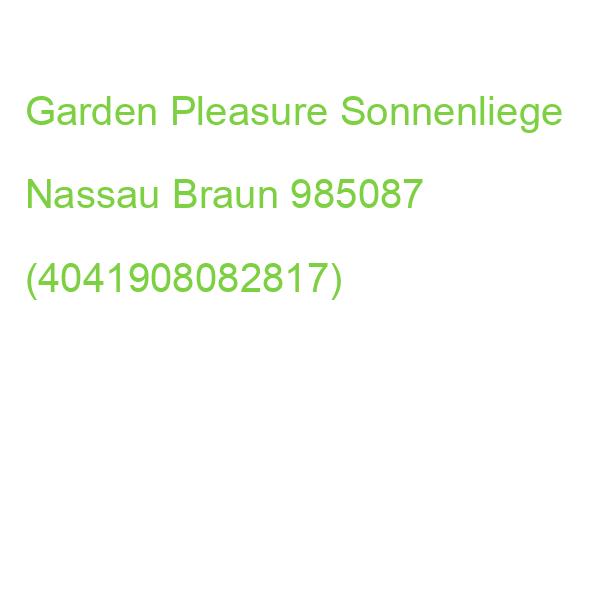Garden Pleasure Sonnenliege Nassau Braun Holz 985087 (4041908082817)
