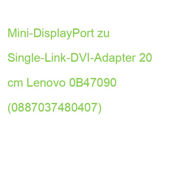 Mini-DisplayPort zu Single-Link-DVI-Adapter 20 cm Lenovo 0B47090 (0887037480407)