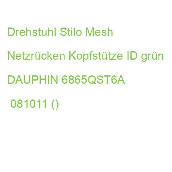 Drehstuhl Stilo Mesh Netzrücken Kopfstütze ID grün DAUPHIN 6865QST6A  081011 ()