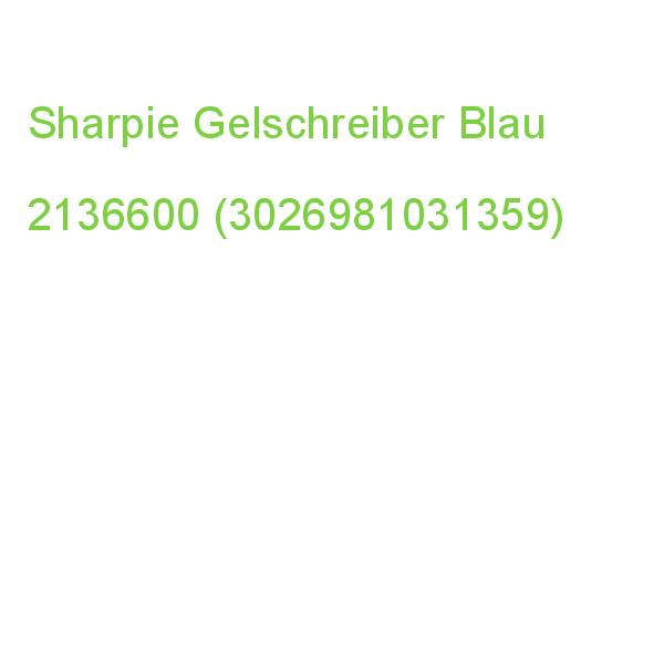 Sharpie S-gel Gelschreiber Schwarz, Schreibfarbe: Blau, 1 St. 2136600 (3026981031359)