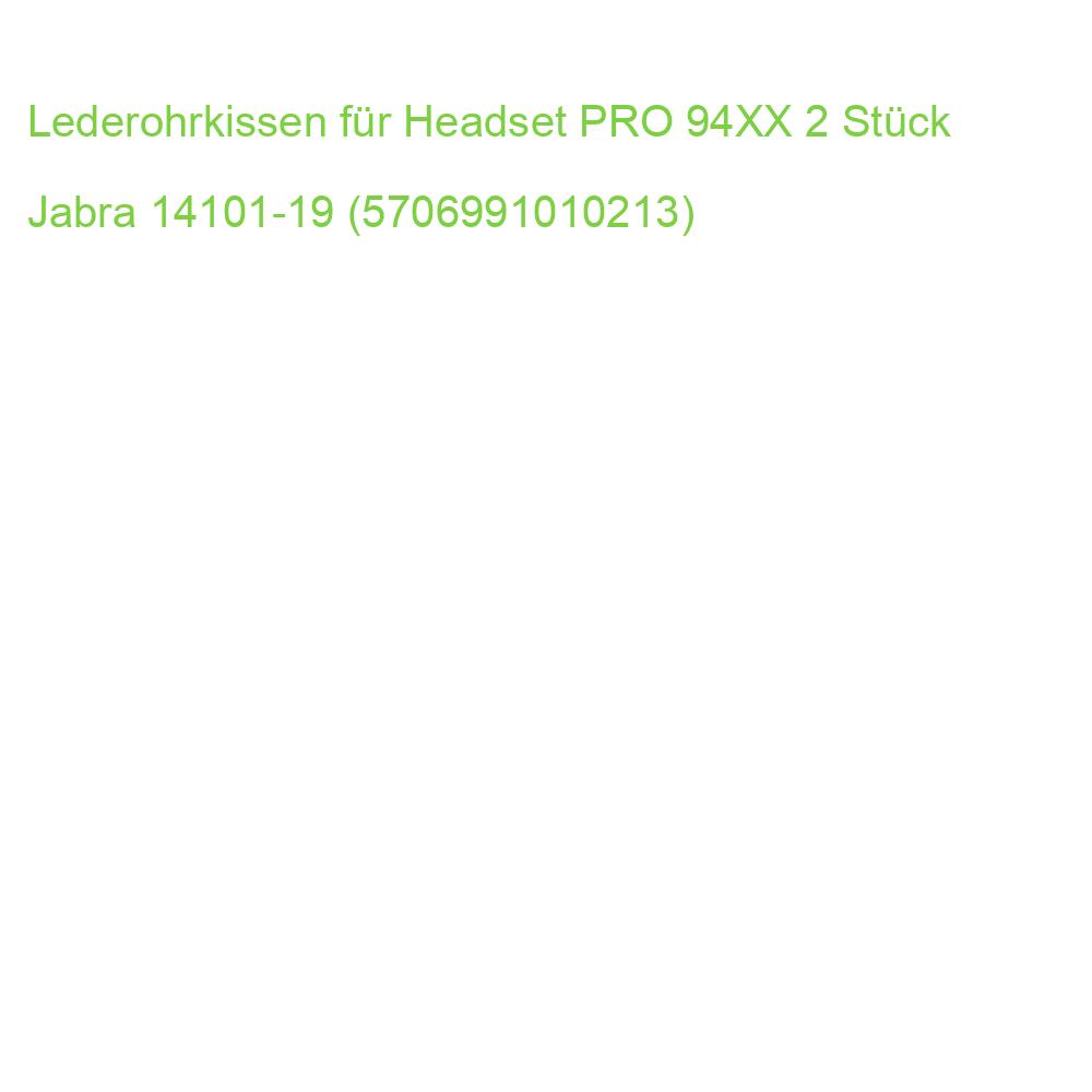 Lederohrkissen für Headset PRO 94XX 2 Stück Jabra 14101-19 (5706991010213)