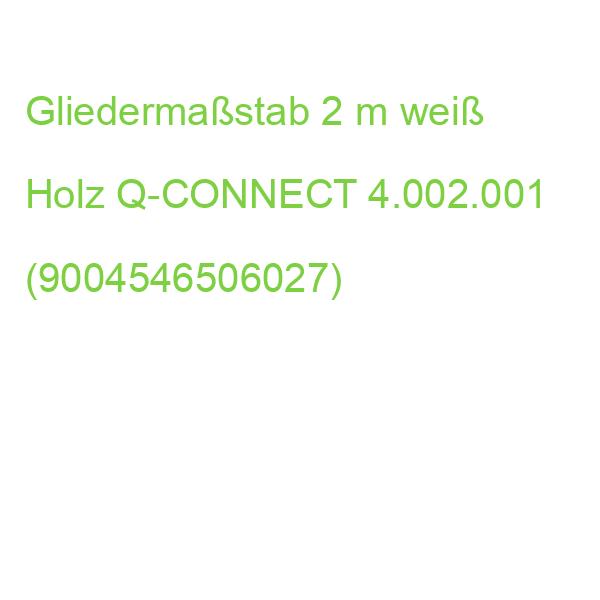 Gliedermaßstab 2 m weiß Holz Q-CONNECT 4.002.001 (9004546506027)