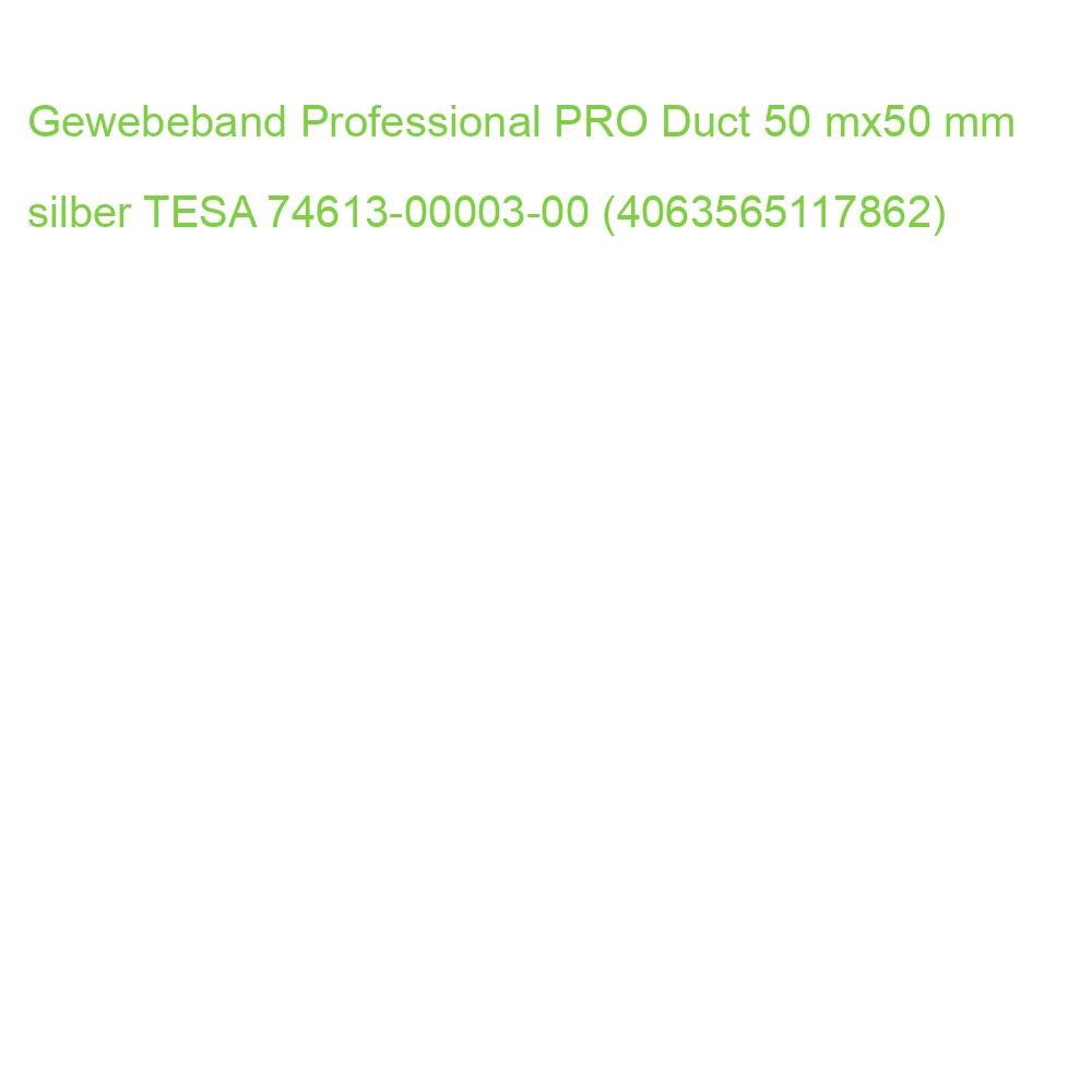 Gewebeband Professional PRO Duct 50 mx50 mm silber TESA 74613-00003-00 (4063565117862)