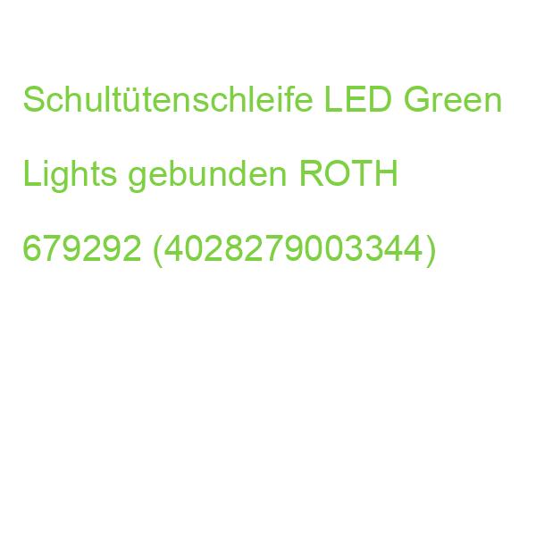 Schultütenschleife LED Green Lights gebunden ROTH 679292 (4028279003344)