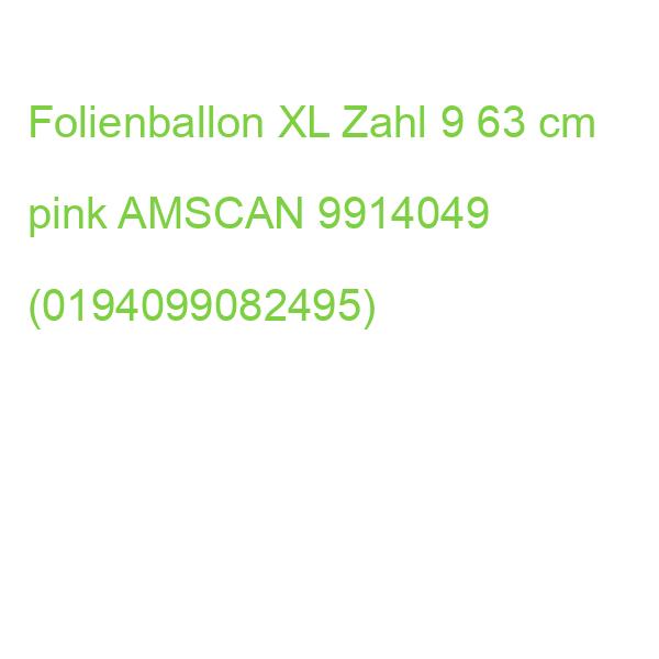 Folienballon XL Zahl 9 63 cm pink AMSCAN 9914049 (0194099082495)