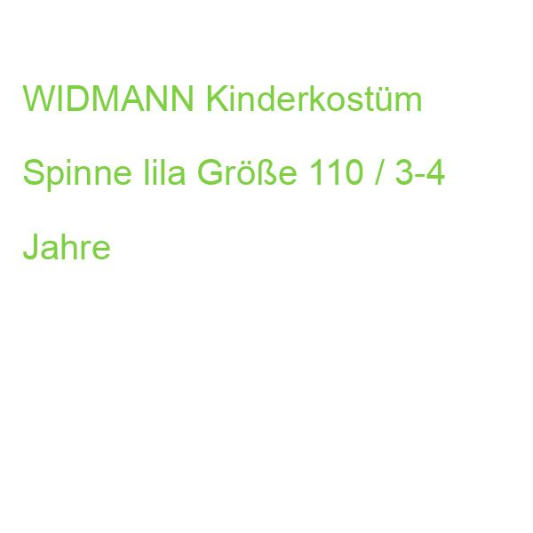 WIDMANN Kinderkostüm Spinne lila Größe 110 / 3-4 Jahre