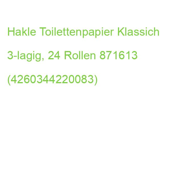 Hakle Toilettenpapier Klassich 3-lagig, 24 Rollen 871613 (4260344220083)