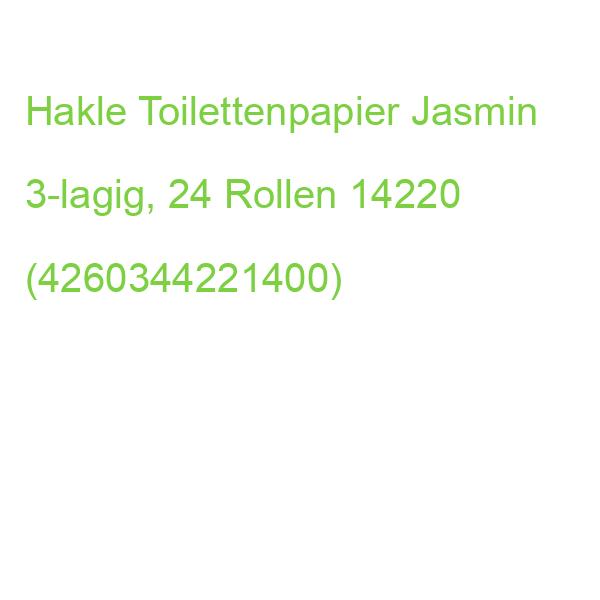 Hakle Toilettenpapier Jasmin 3-lagig, 24 Rollen 14220 (4260344221400)