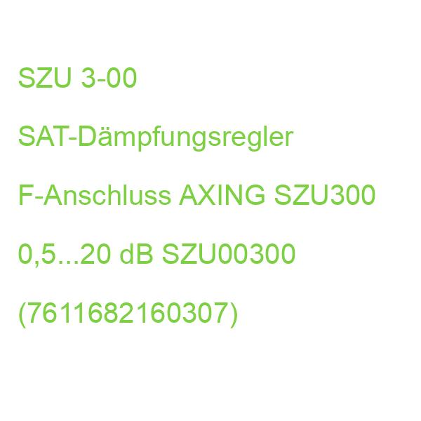 SZU 3-00 SAT-Dämpfungsregler F-Anschluss AXING 0,5...20 dB SZU00300 (7611682160307)