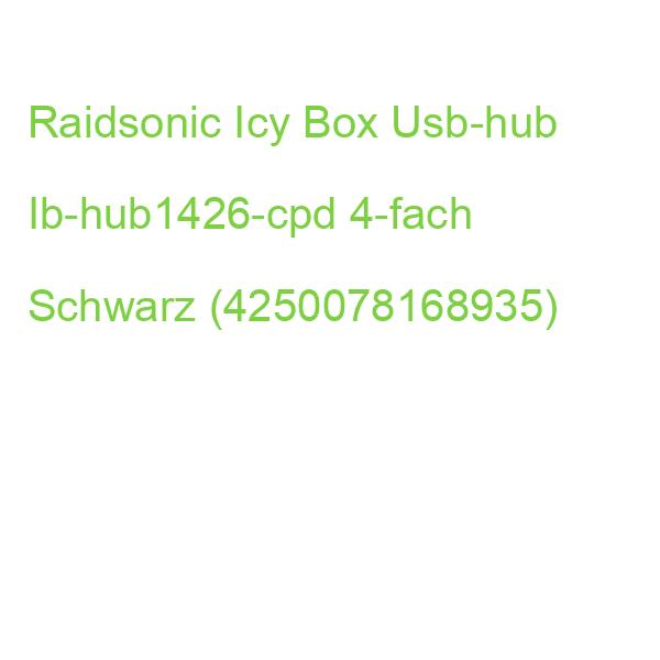 Raidsonic Icy Box Usb-hub Ib-hub1426-cpd 4-fach Schwarz (4250078168935)