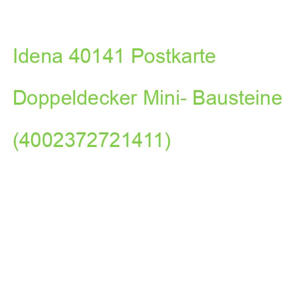 Idena 40141 Postkarte Doppeldecker Mini- Bausteine (4002372721411)