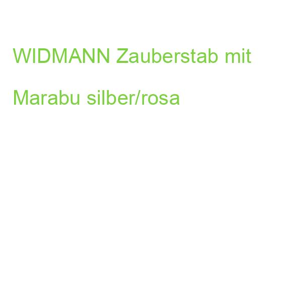 WIDMANN Zauberstab mit Marabu silber/rosa