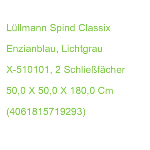 Classix Spind Enzianblau, Lichtgrau X-510101, 2 Schließfächer 50,0 X 50,0 X 180,0 Cm (4061815719293)
