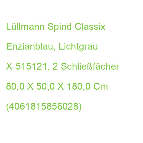 Classix Spind Enzianblau, Lichtgrau X-515121, 2 Schließfächer 80,0 X 50,0 X 180,0 Cm (4061815856028)