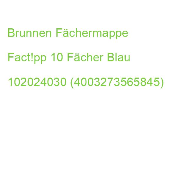 Brunnen Fächermappe Fact!pp 10 Fächer Blau 102024030 (4003273565845)