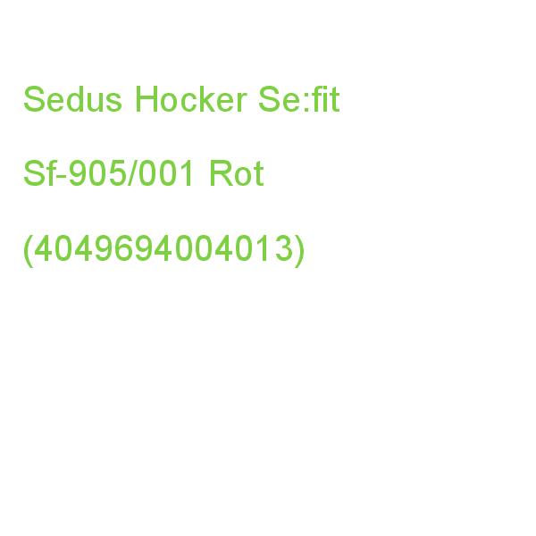 Sedus Hocker Se:fit Sf-905/001 Rot (4049694004013)